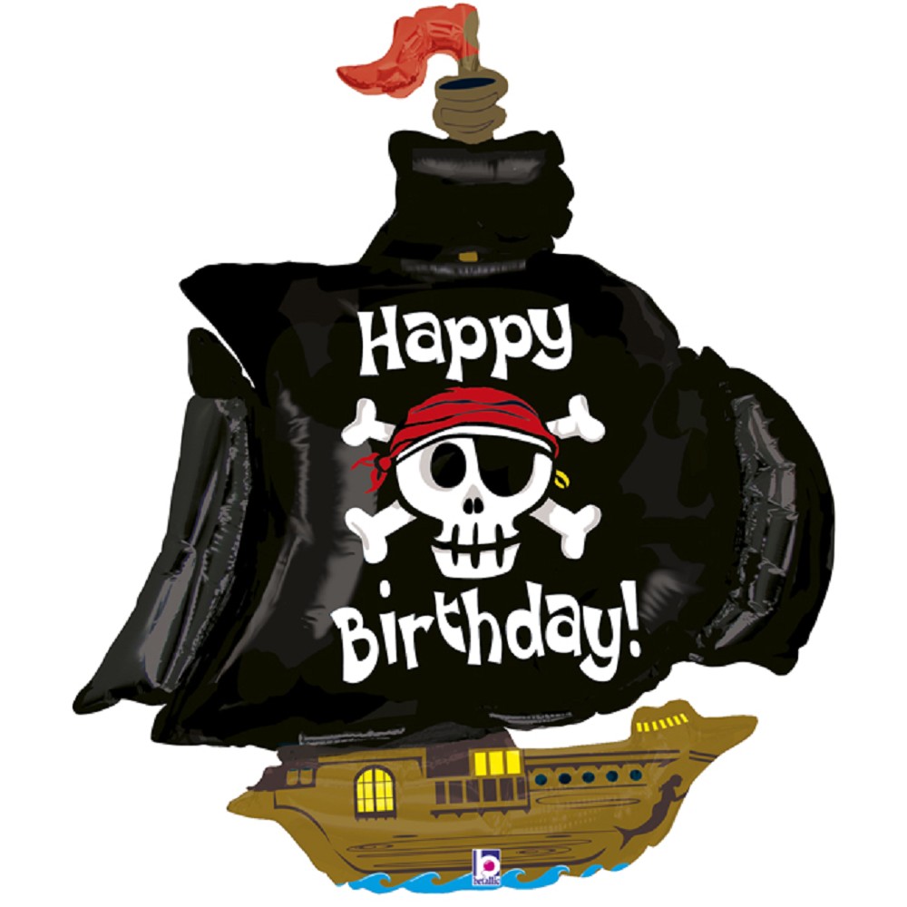 34" (ca. 86 cm)" Pirate Ship Birthday