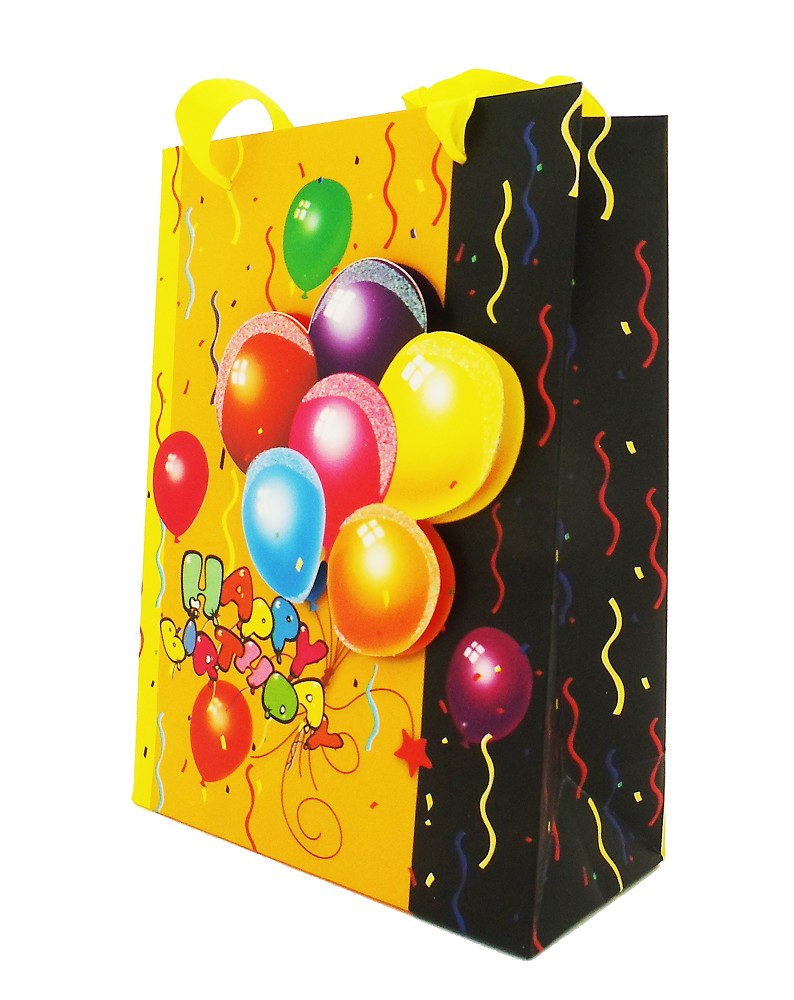 Geschenktüte Happy Birthday Balloons