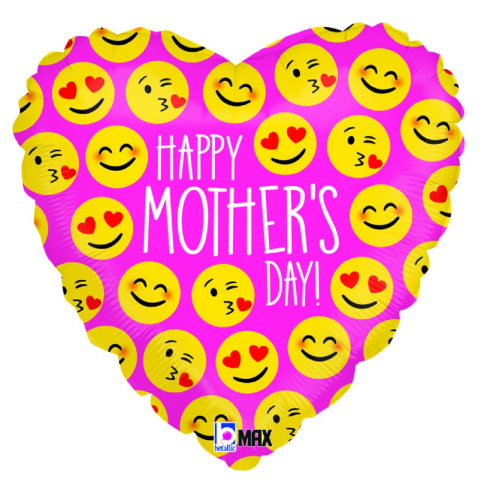 18" Muttertag - Emojis Mother's Day