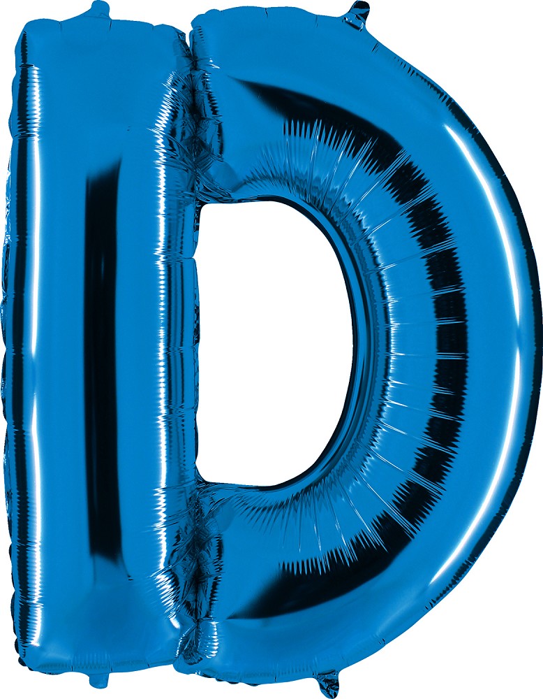 40" Folienbuchstabe "D" Blue