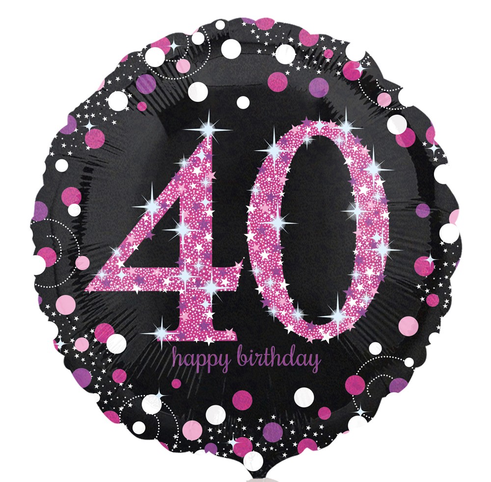 18" Pink Celebration "40"