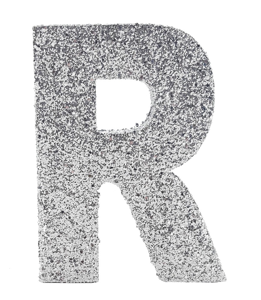 Deko-Glimmerbuchstabe "R" (10cm)