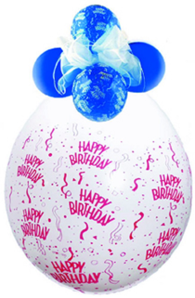 18" Verpackungsballon  Happy Birthday (Druck rot)