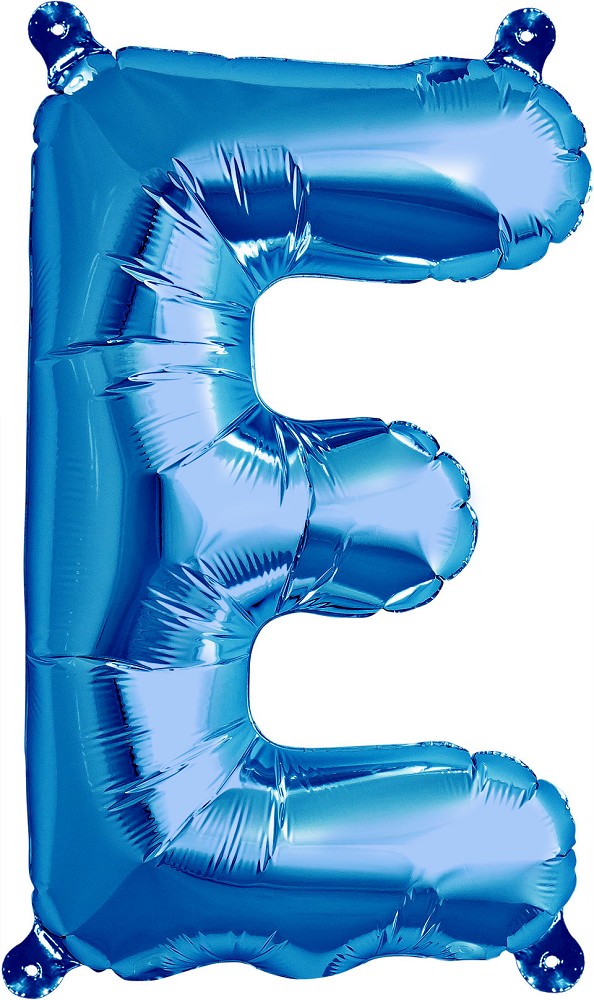 16" Folienbuchstabe "E" Blau