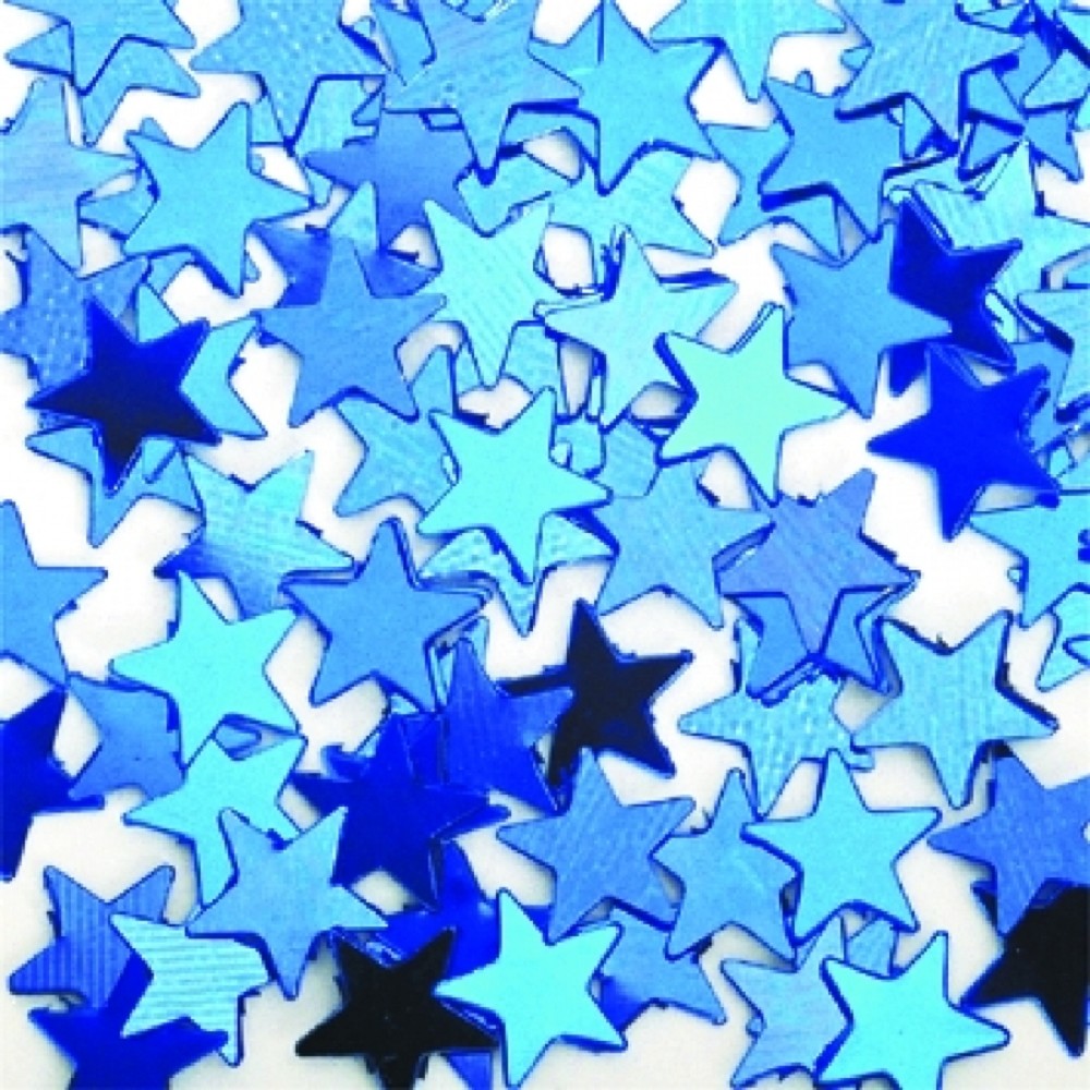 Flitter,Sterne 6mm blau (500gr)