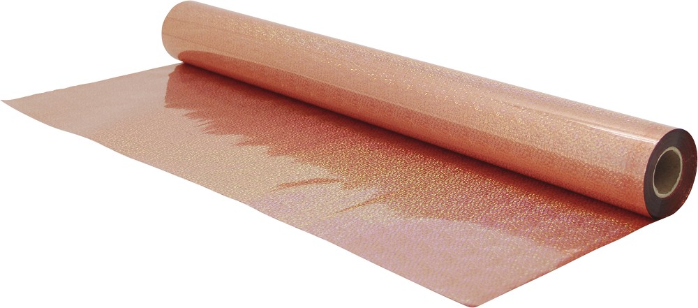 Folienrolle 70cm x 100m Holografie Rosé Gold