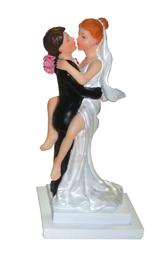 Polyresinfigur Hochzeitspaar küssen