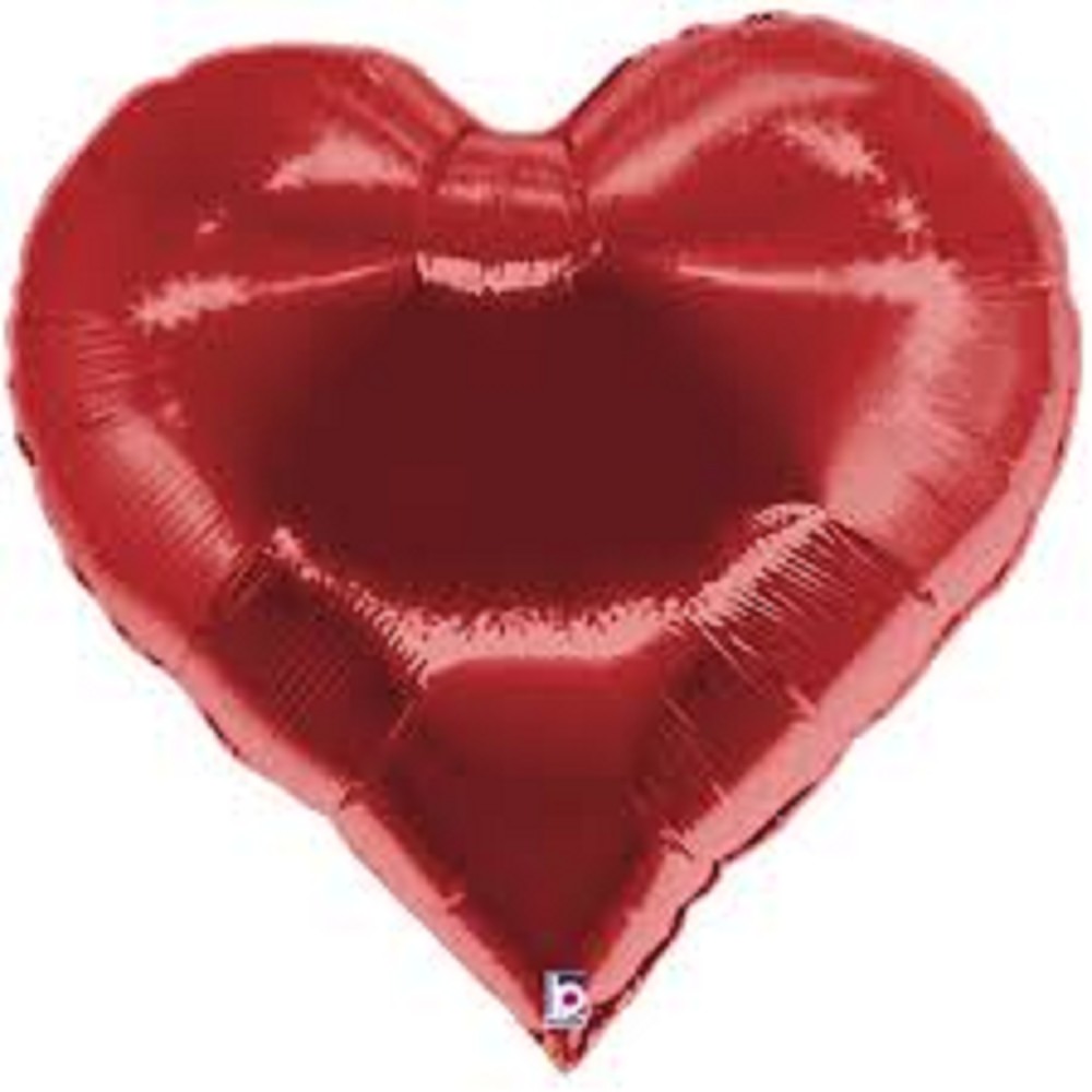 23" Casino Heart red