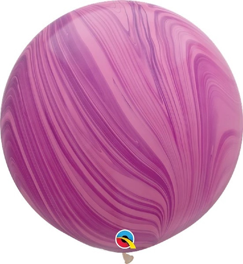 30" SuperAgate Pink Violet Rainbow (2 Stück)