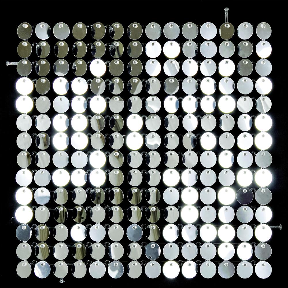 SolaAir Sequin Wall Decor Pixel (rund) - Mirror Silver
