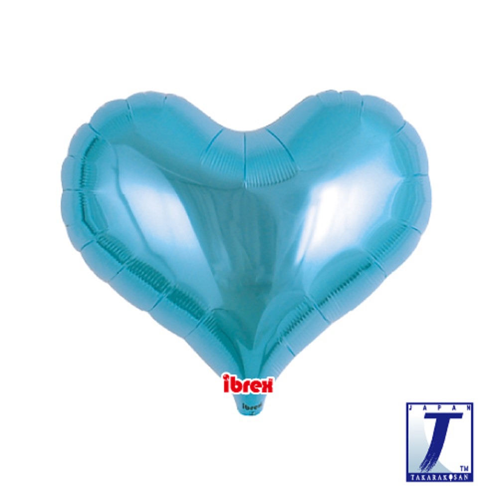 14" Jelly Heart Metallic Light Blue (ibrex)