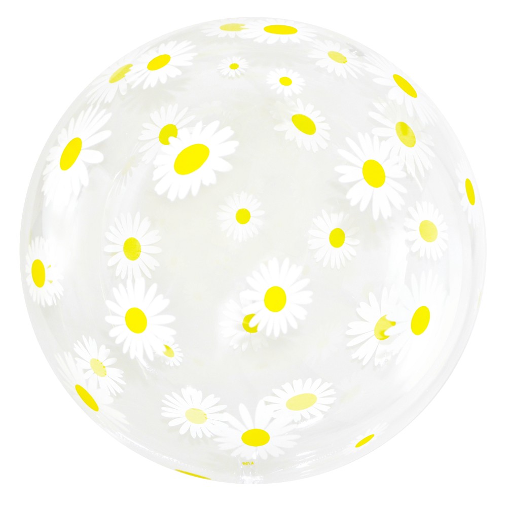 24" Crystal Globe "Daisies" (mit Hochglanzdruck)
