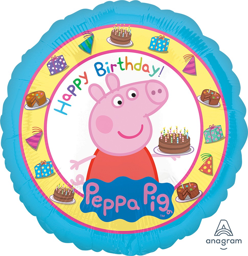 18" Peppa Pig Happy Birthday