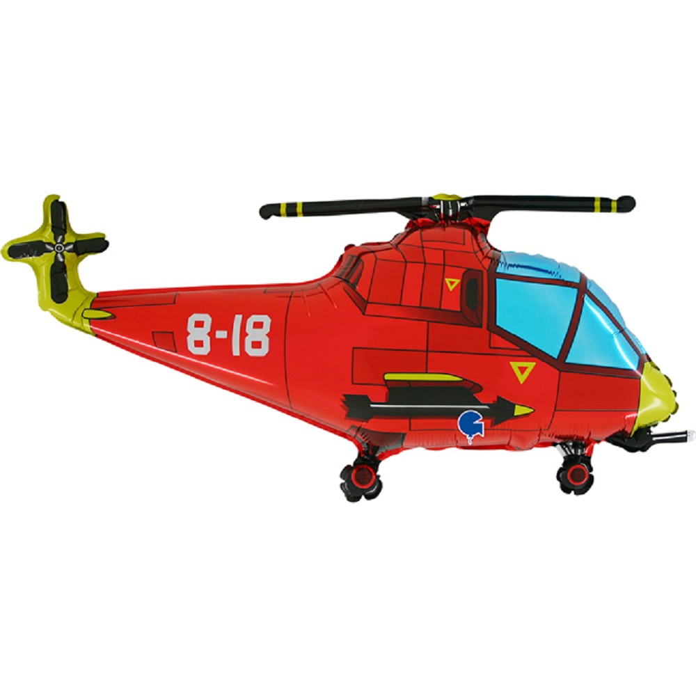 37" Helicopter Red