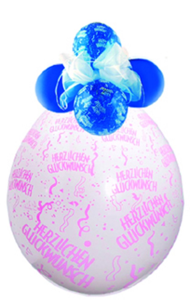 18" Verpackungsballon  Herzlichen Glückwunsch (Druck pink)