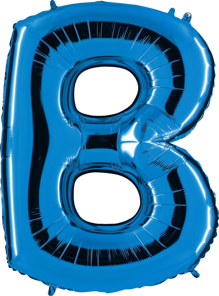 40" Folienbuchstabe "B" Blue