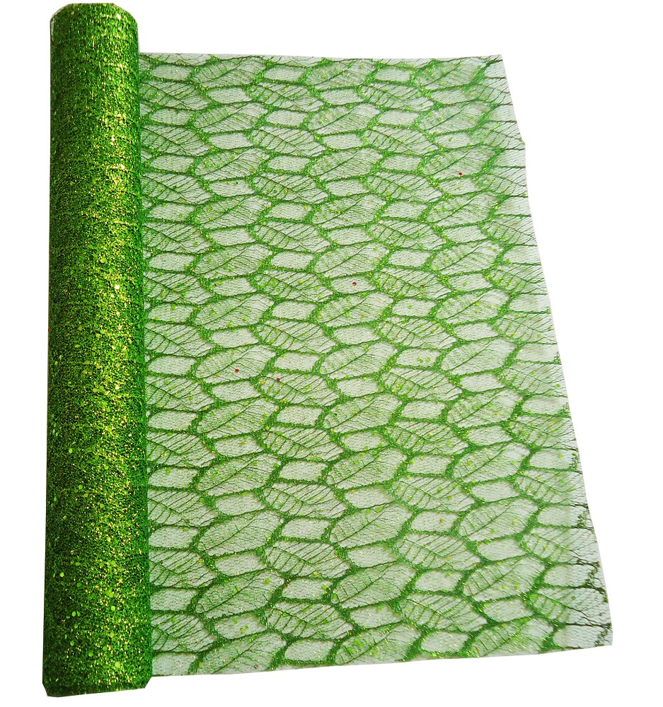 Glitter-Lurex lime-green (48cm x 5m)
