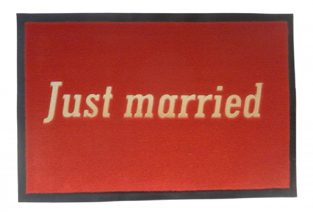 Fußmatte "Just Married" 60x40cm