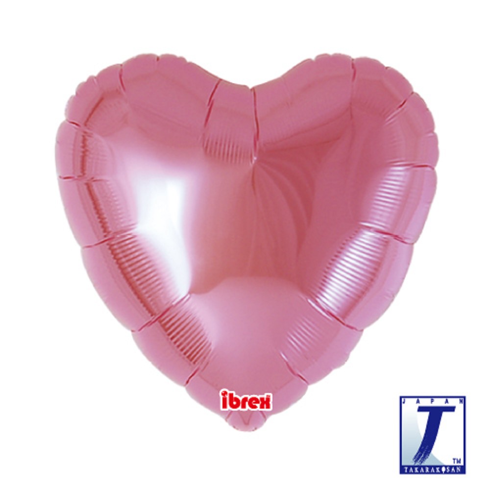 18" Heart Metallic Pink (ibrex)
