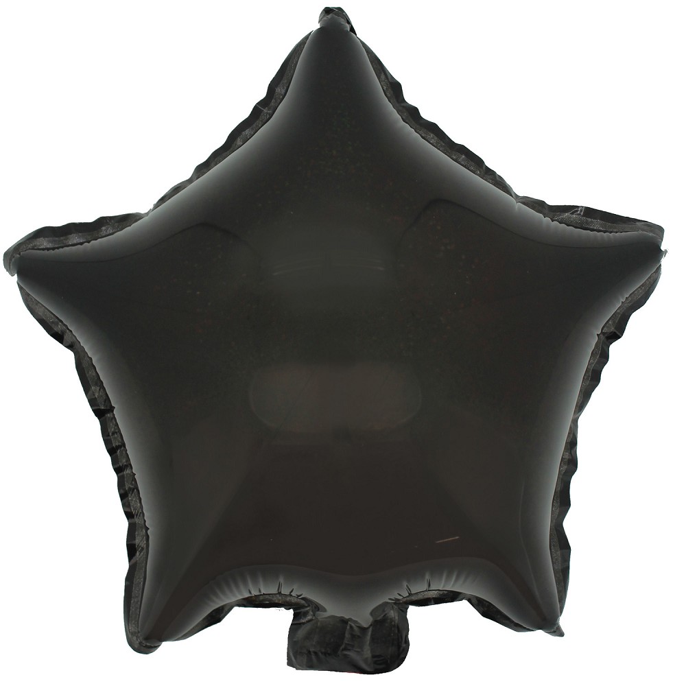 9" Stern Holografie schwarz (mit Ventil, für Luftfüllung)
