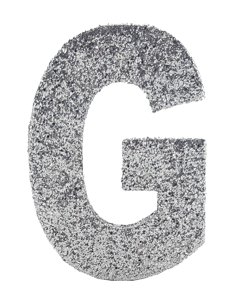 Deko-Glimmerbuchstabe "G" (10cm)