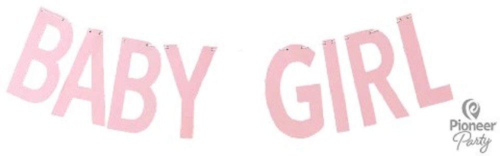 Banner Baby Girl pink 2m