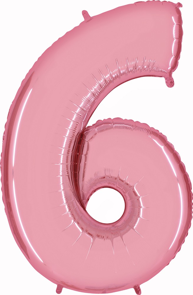 40" Folienzahl "6" Pastel Pink