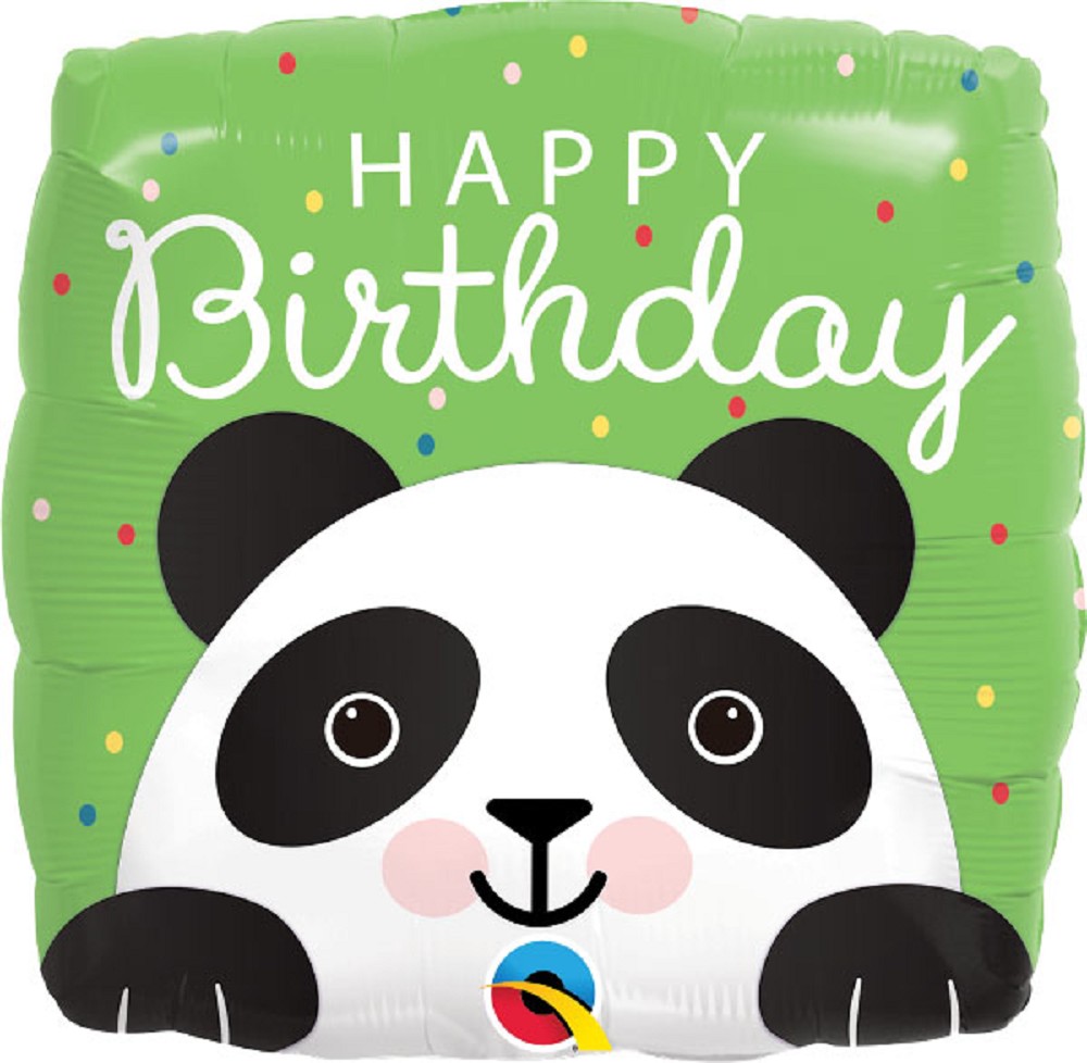 18" Square Birthday Panda
