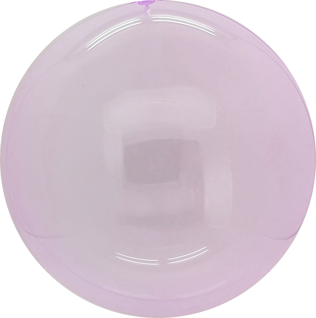 24" Crystal Globe Transparent Pink