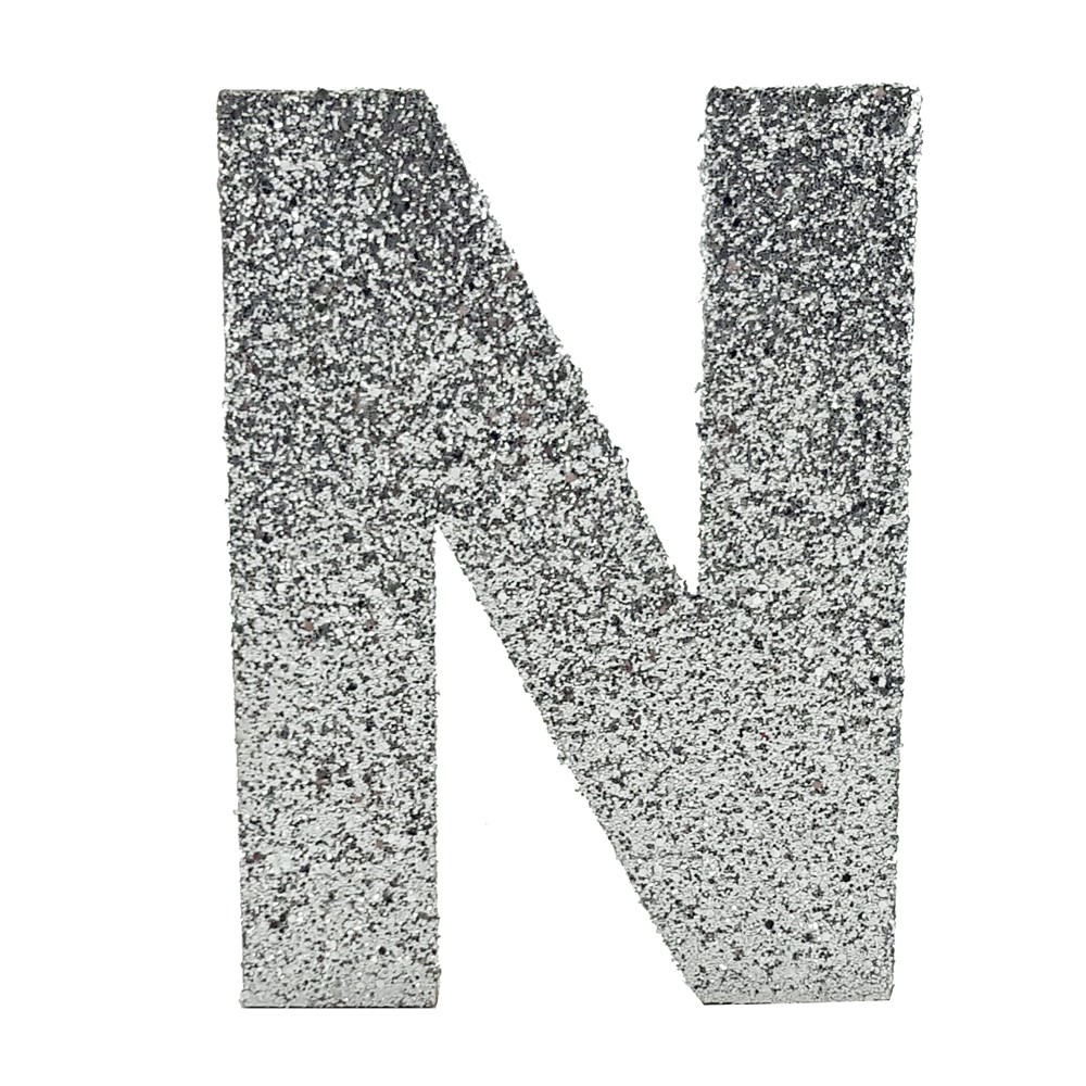 Deko-Glimmerbuchstabe "N" (10cm)