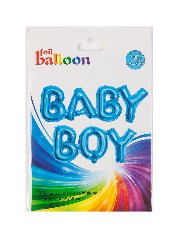 16" Schriftzug "Baby Boy" blau