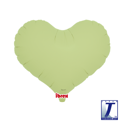 14" Jelly Heart Pastel Green (Ibrex)