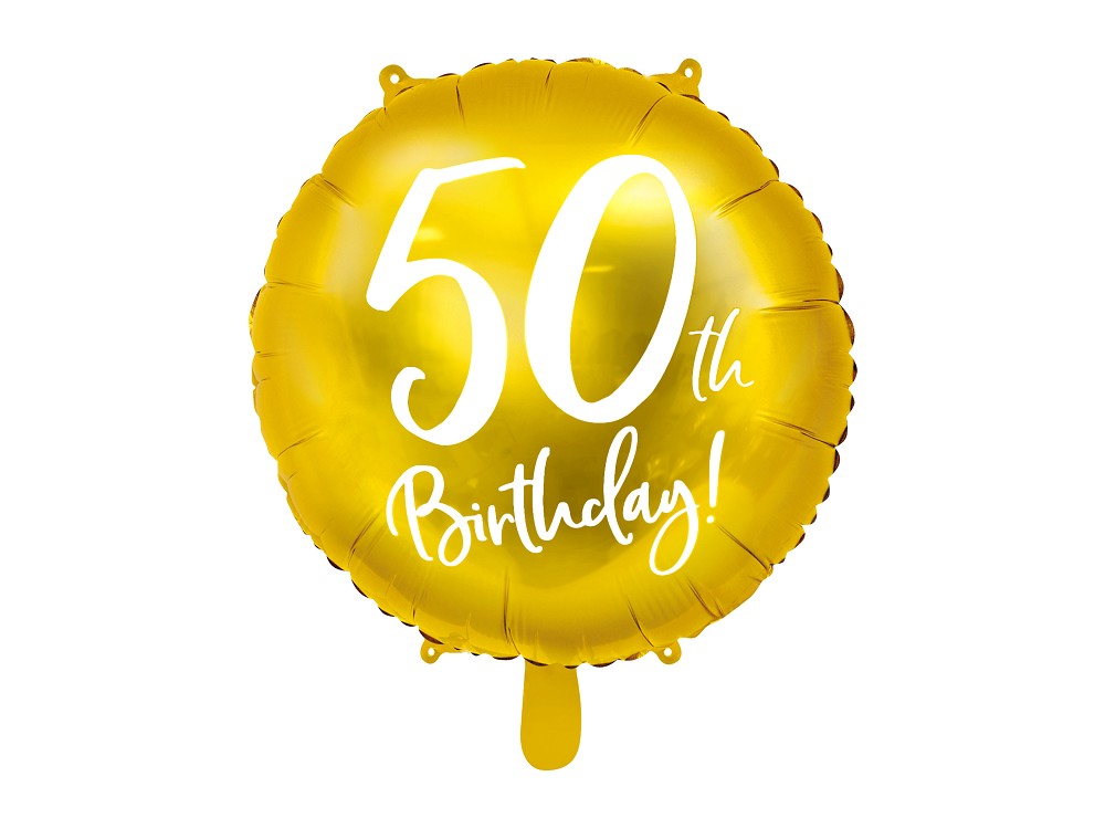 18" 50th Birthday - Gold (45cm)