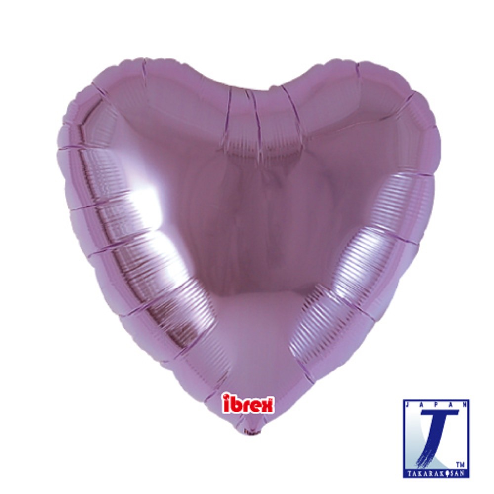 18" Heart Metallic Lavender (ibrex)