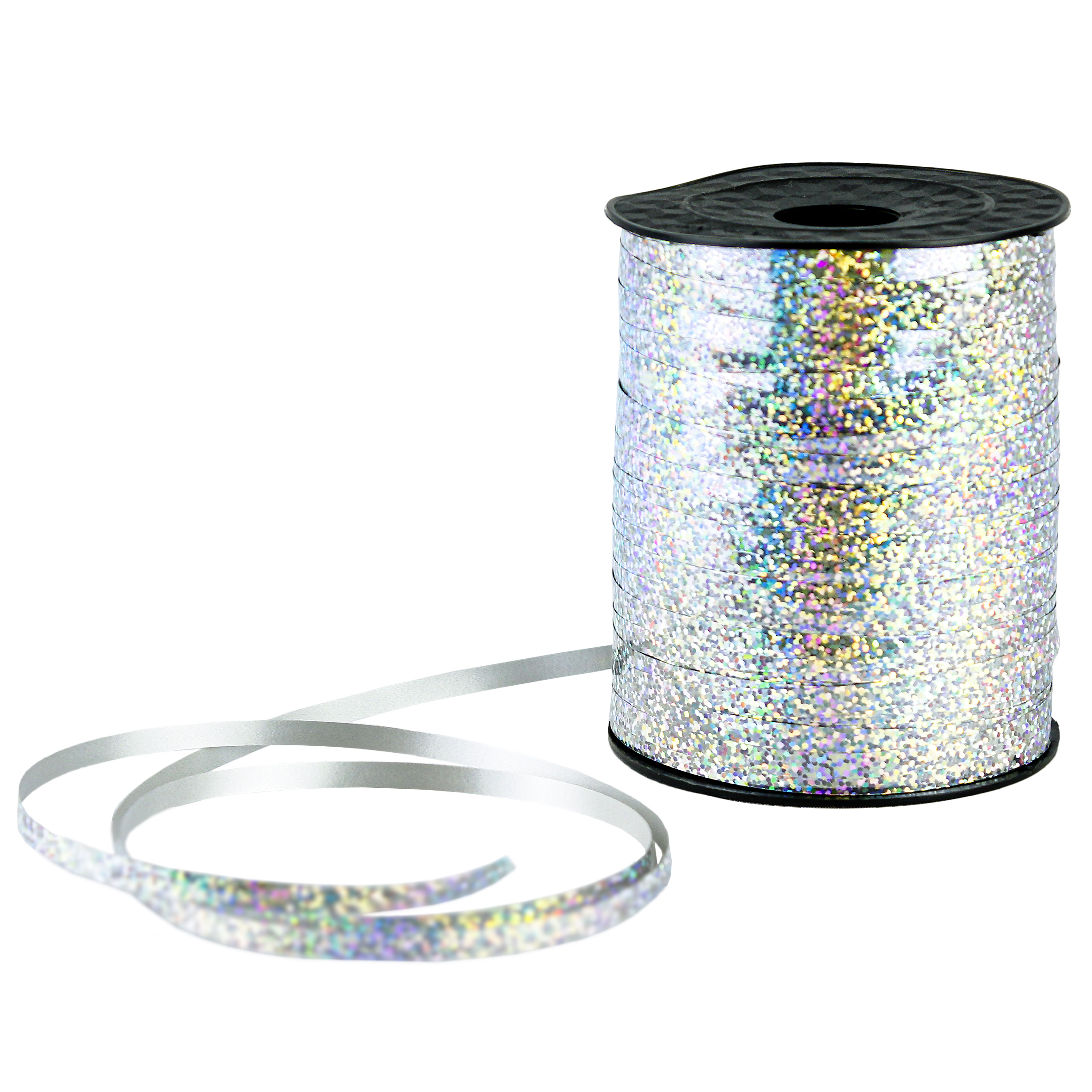 Polyband 5mm silber holografie (460m)