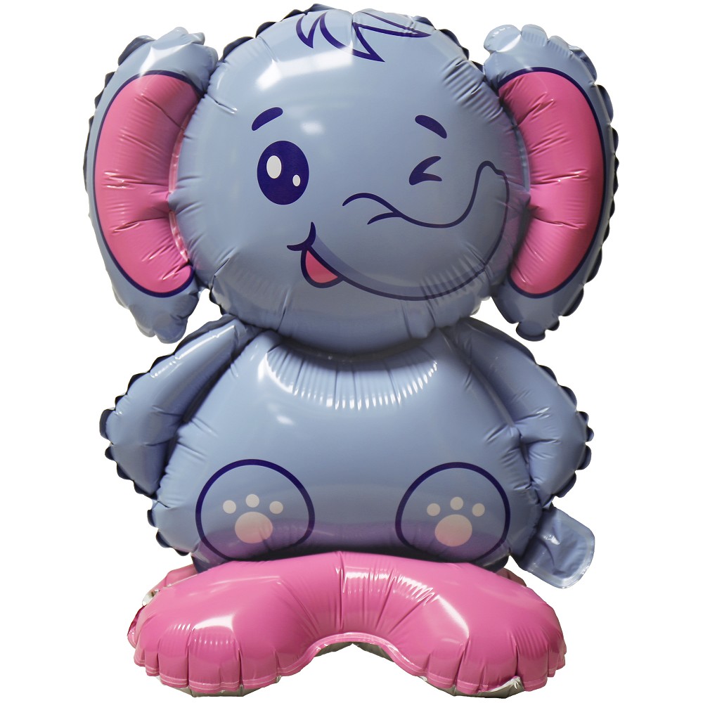 16" Stand Up Balloon Elefant