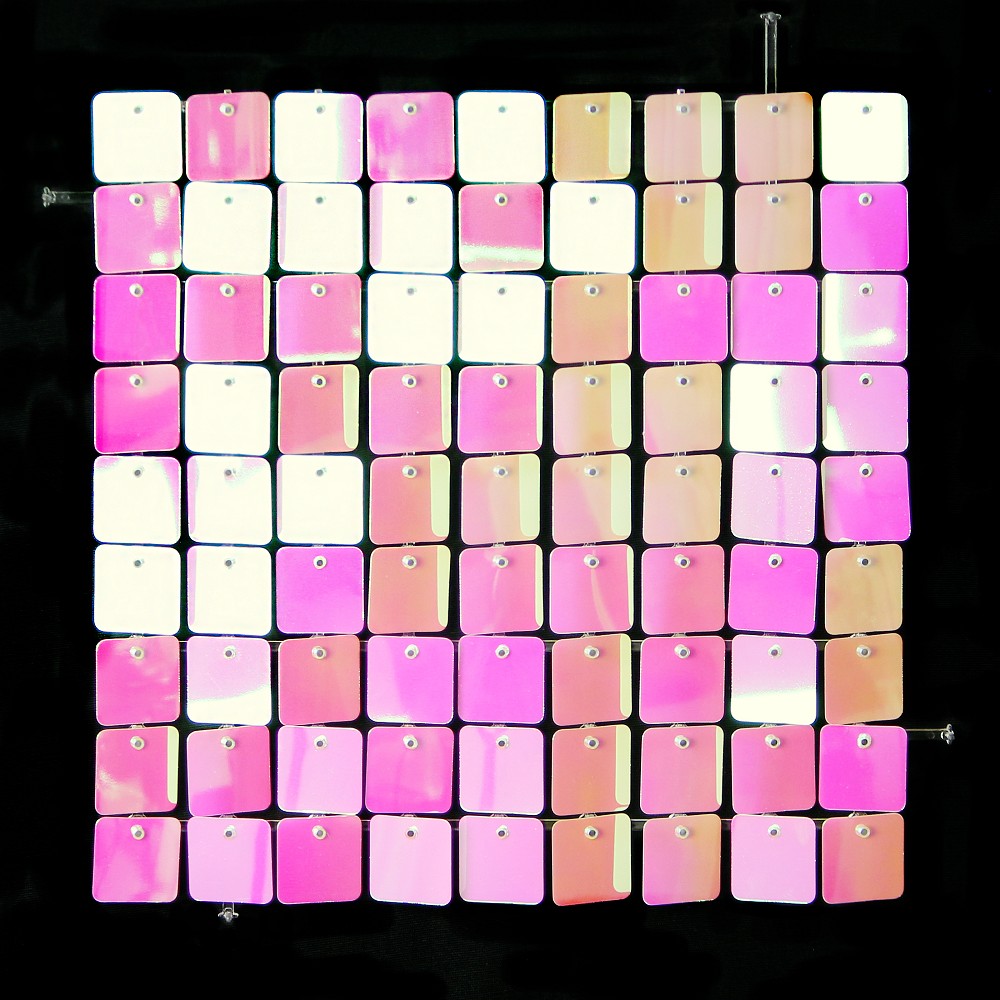 SolaAir Sequin Wall Decor Standard (viereckig) - Pink/Yellow