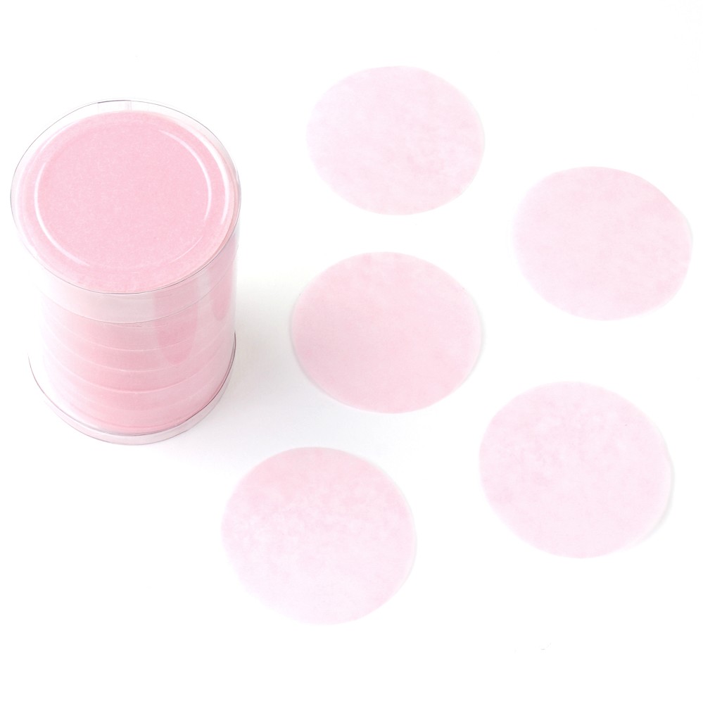 Papierkonfetti rosa rund 5cm (100g) - nicht farbecht