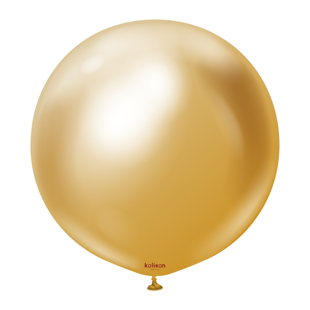 24" Riesenballon Mirror Gold (2 Stück)