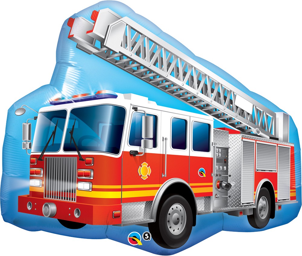 36" Red Fire Truck