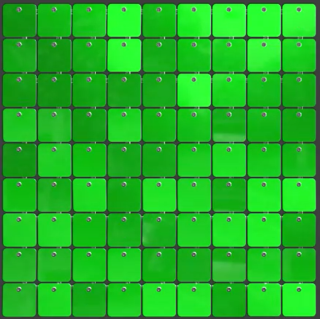 SolaAir Sequin Wall Decor Standard (viereckig) - Green