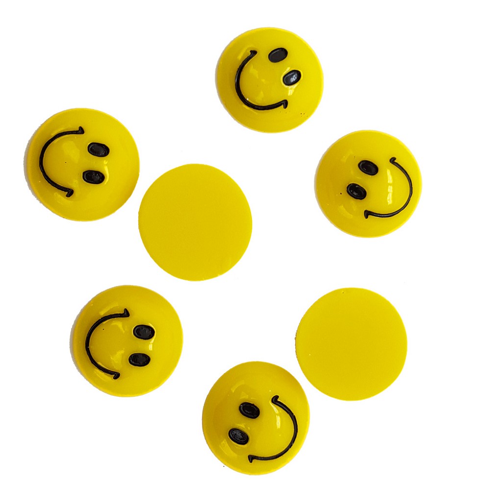 3D - Smiley gelb