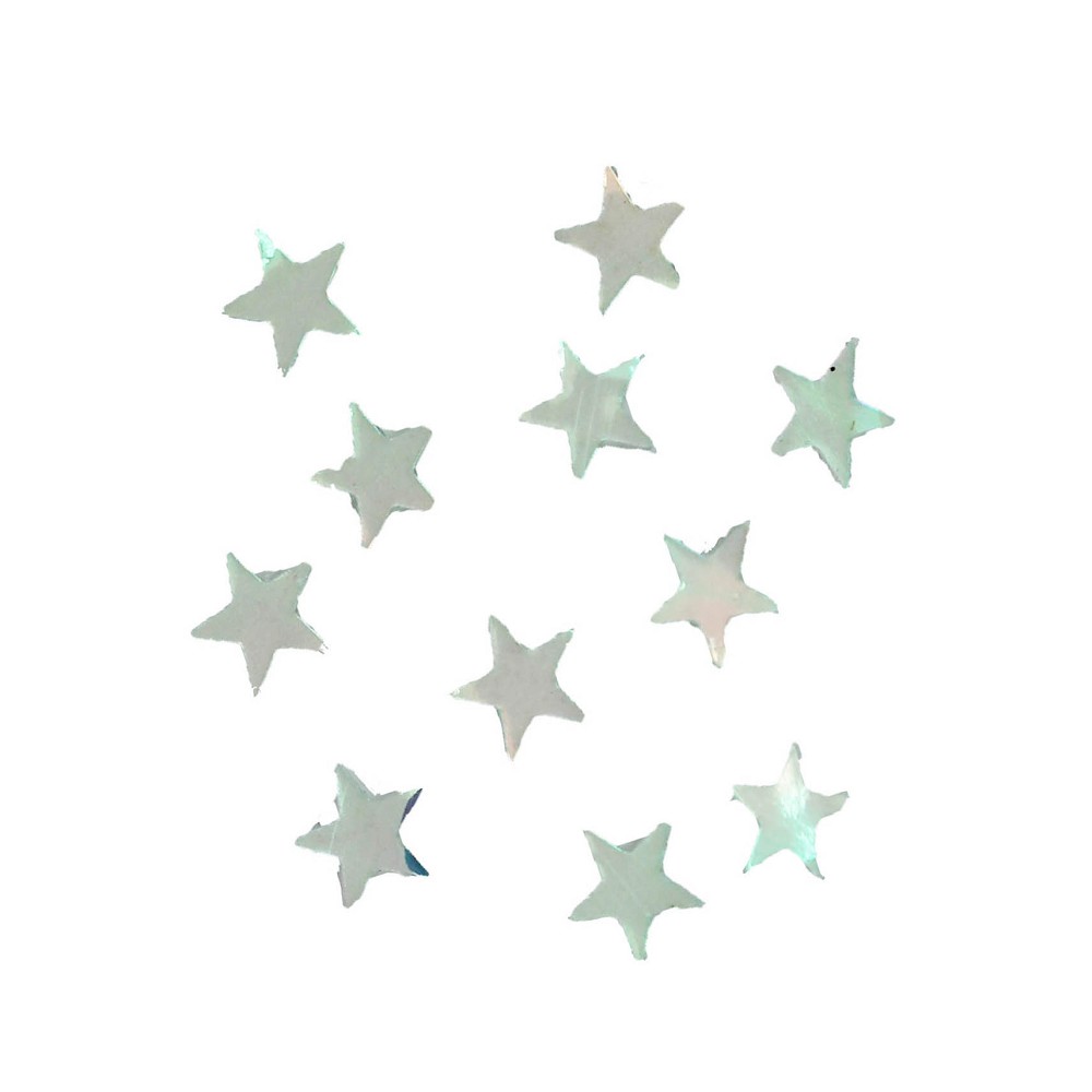 Flitter, Sterne 6mm irisierend (500gr)