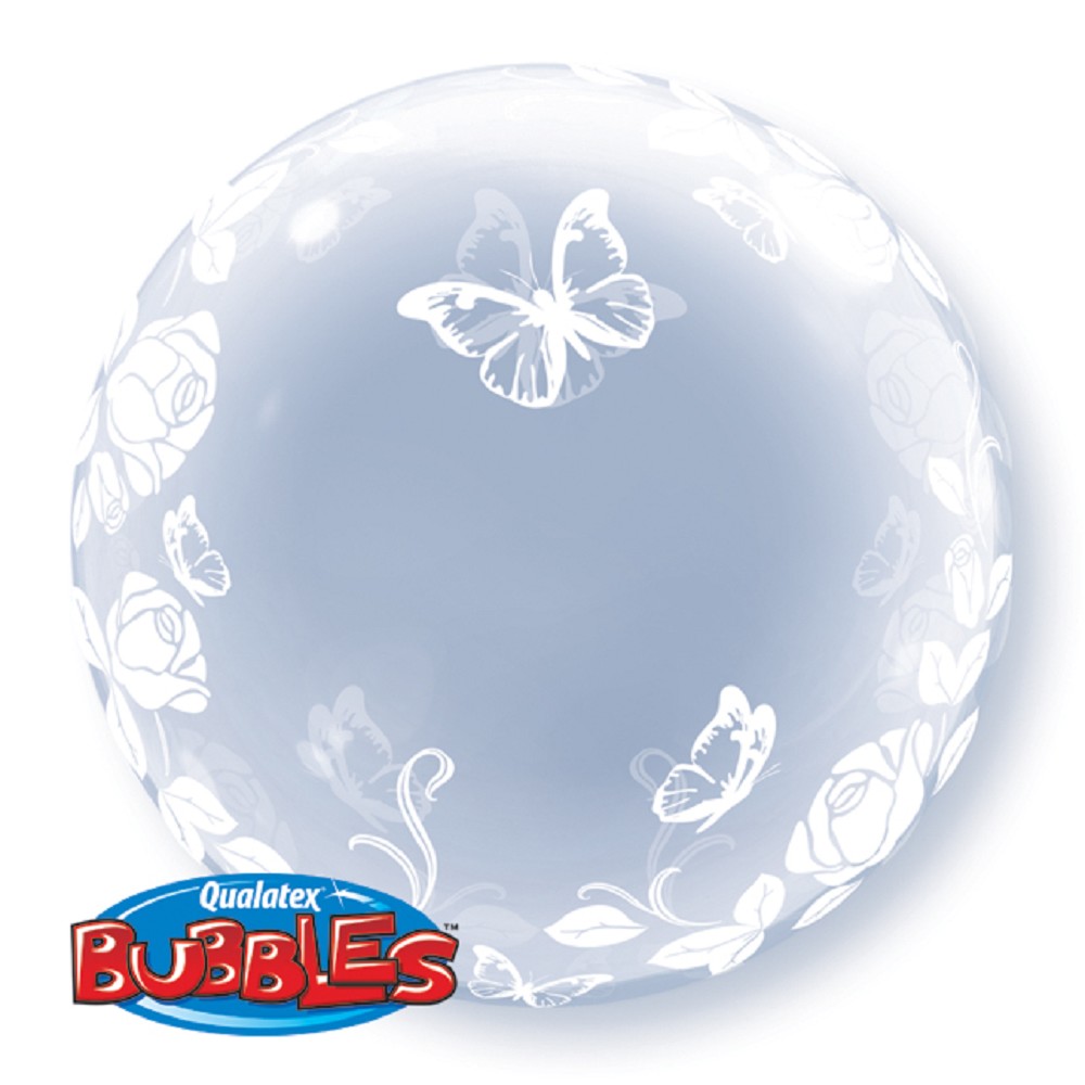 24" Deko Bubble Butterflies