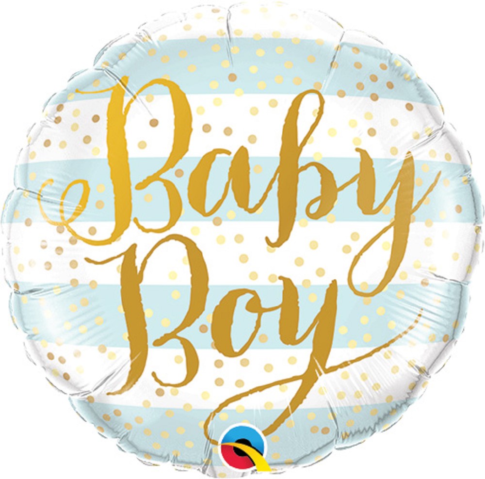 9" Baby Boy Stripes (ohne Ventil, zum Selbstverschweißen)