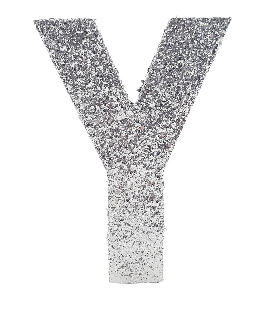 Deko-Glimmerbuchstabe "Y" (10cm)