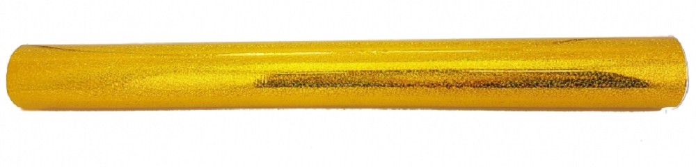 Folienrolle 70cm x 100m Holografie Gold