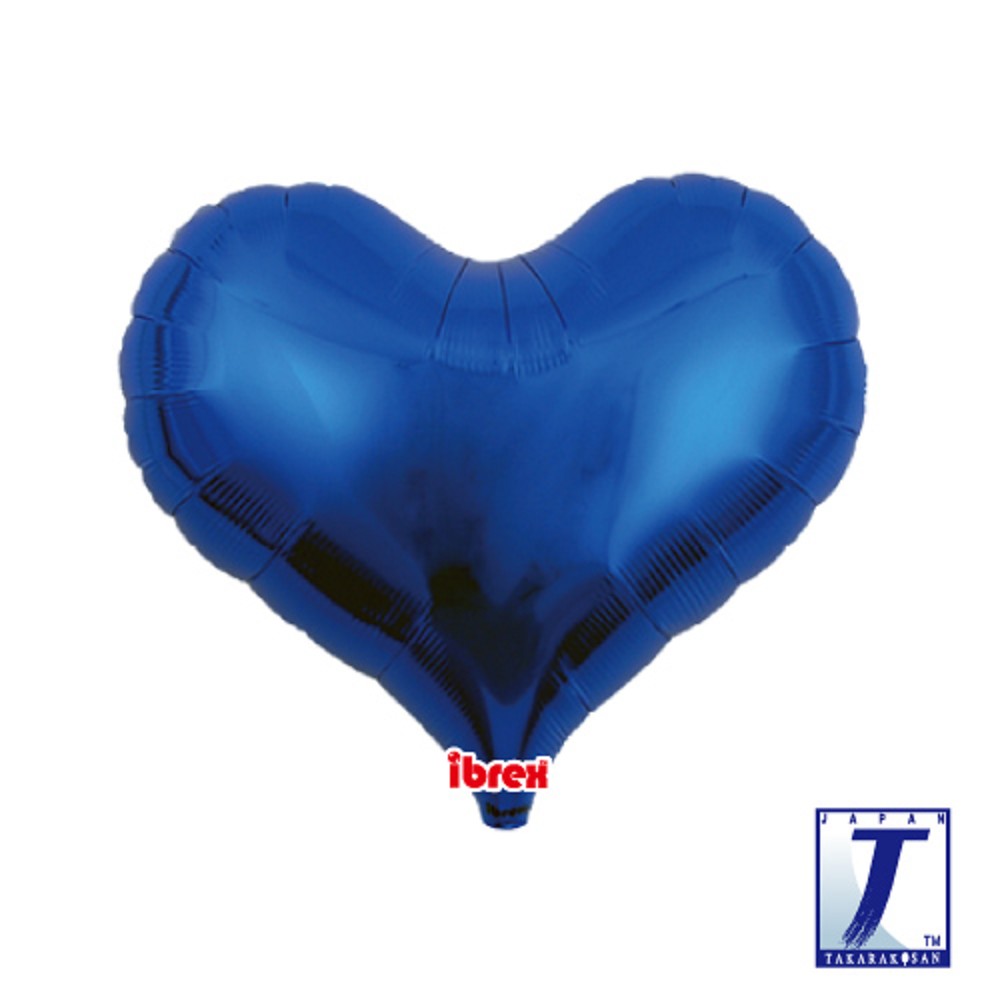 14" Jelly Heart Metallic Blue (ibrex)
