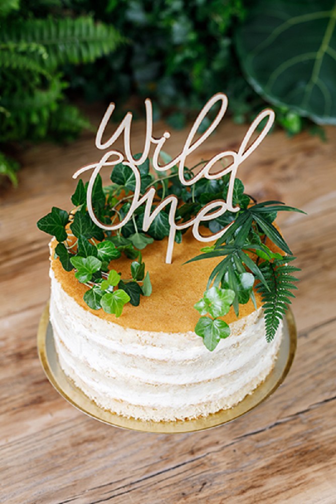 Cake Topper - Wild One - Safari. Coll - Holz - 22cm