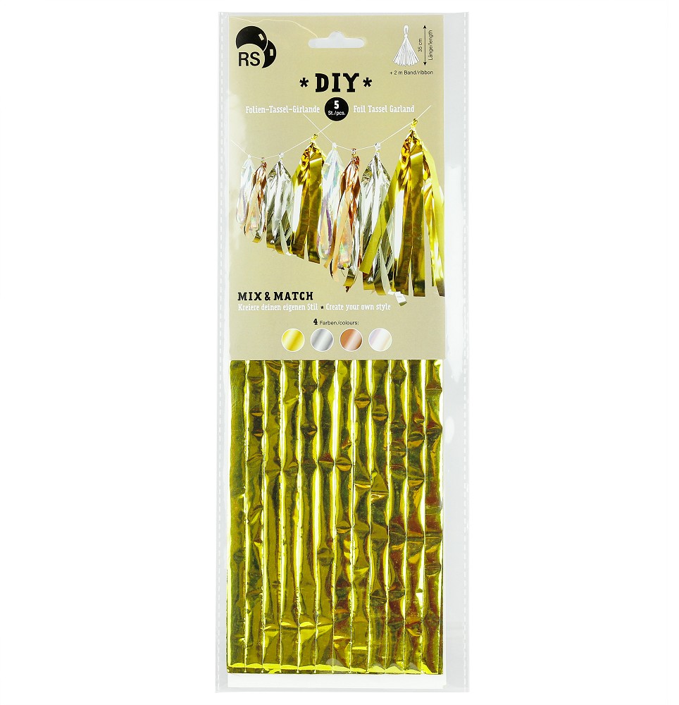 DIY Folien Tassel Gold 35 cm